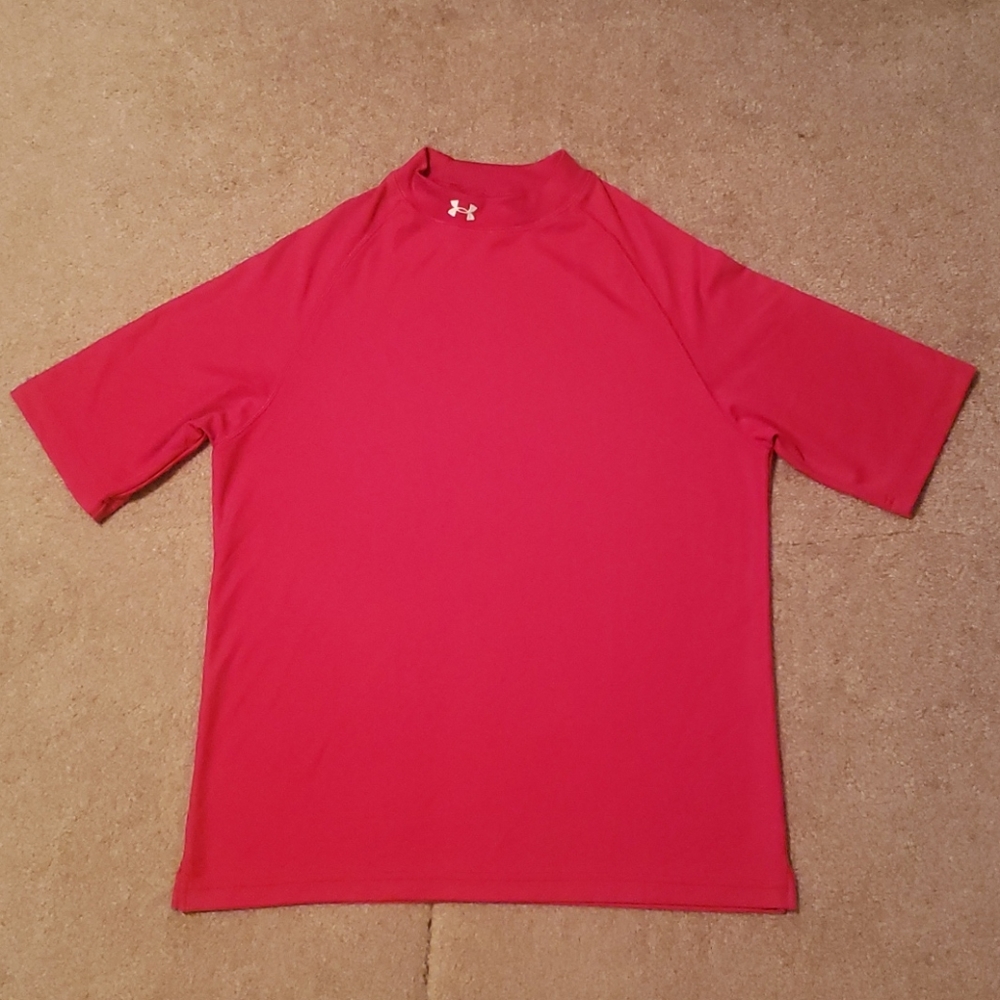 Under Armour Men's Red Short Sleeve Shirt